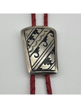 Vintage Southwest Western Bolo Tie Bolero rodeo Costume Jewelry